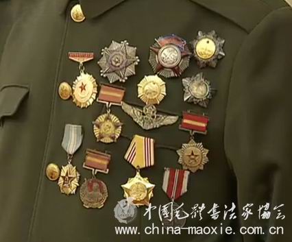 刘玉堤将军胸前的勋章