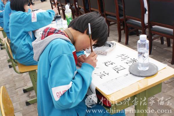 兴和县小学书法班学生书法比赛