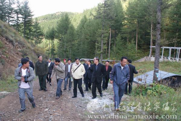 中国毛体书法家协会游览苏木山森林公园