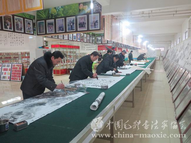 中国毛体书法家协会书画现场